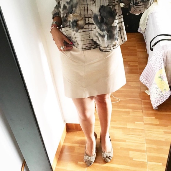 Zara Pink Blush Suede Vegan Leather Mini Zip Skirt (M) - Picture 9 of 13